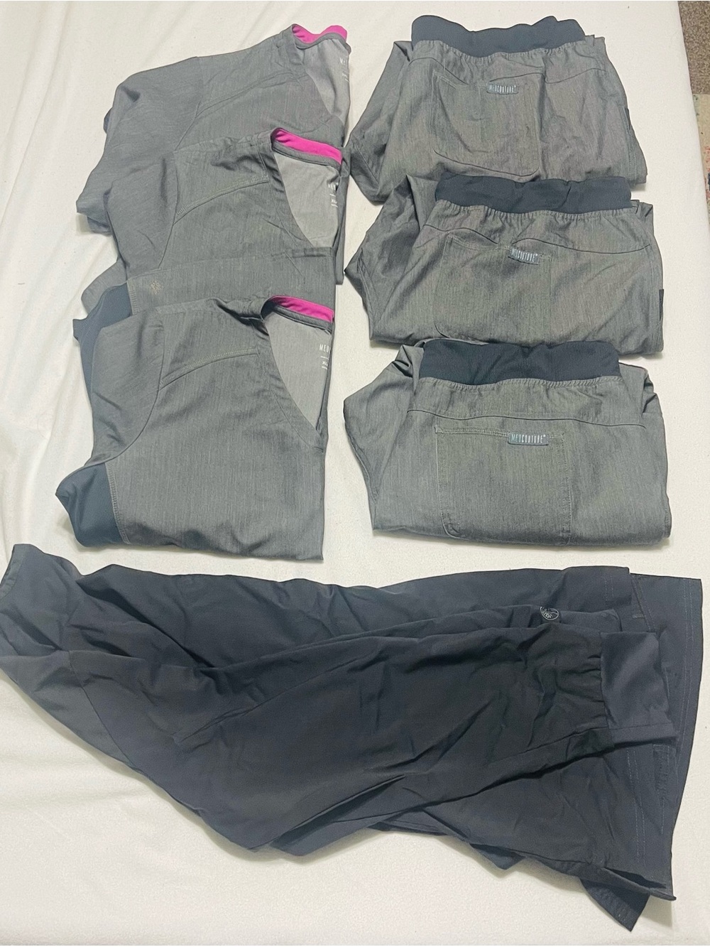 MedCouture Gray Medical Scrub Set